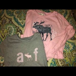 Abercrombie short/long sleeve girls tops